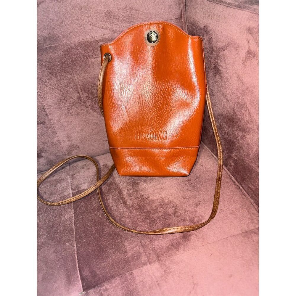 Heroing Women's Brown Leather Crossbody Bag
